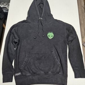 Ripndip Black Hoodie Alien Green Print M